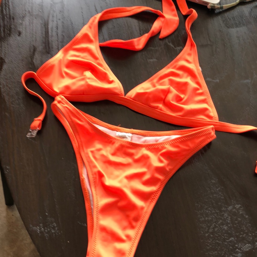 Bright orange sexy bikini